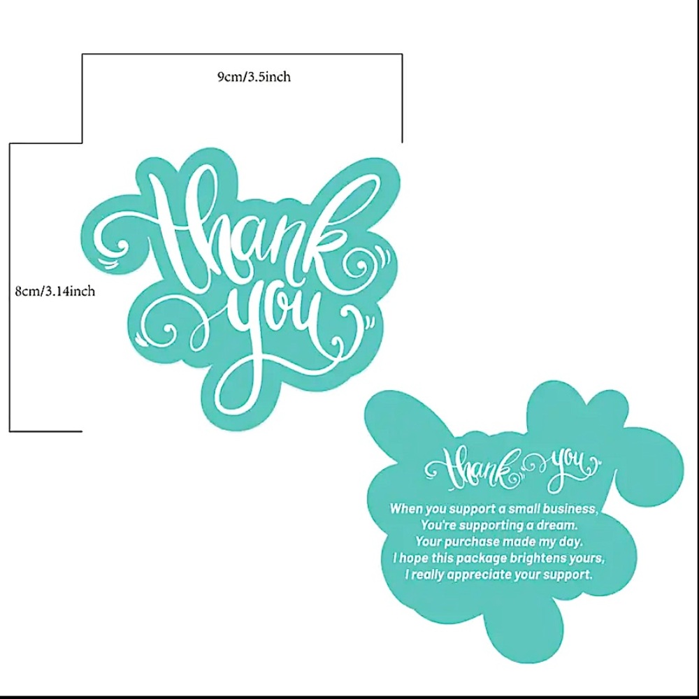 100 Thank You Cards - Picture 3 of 5